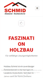 Mobile Screenshot of holzbau-schmid.de