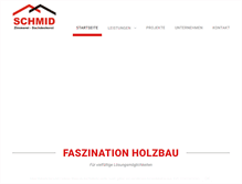 Tablet Screenshot of holzbau-schmid.de